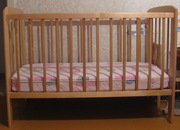 Продам детскую кроватку + матрас (ВИЗ,  Екатеринбург)