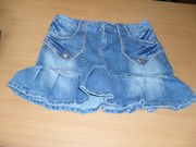 Короткие женские  джинсовые юбки