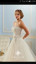 naviblue bridal платье-трансформер айвори,  размер 38,  на шнуровке